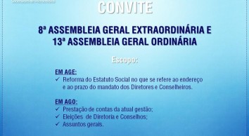 CONVITE - 8ª A.G.E. E 13ª A.G.O.